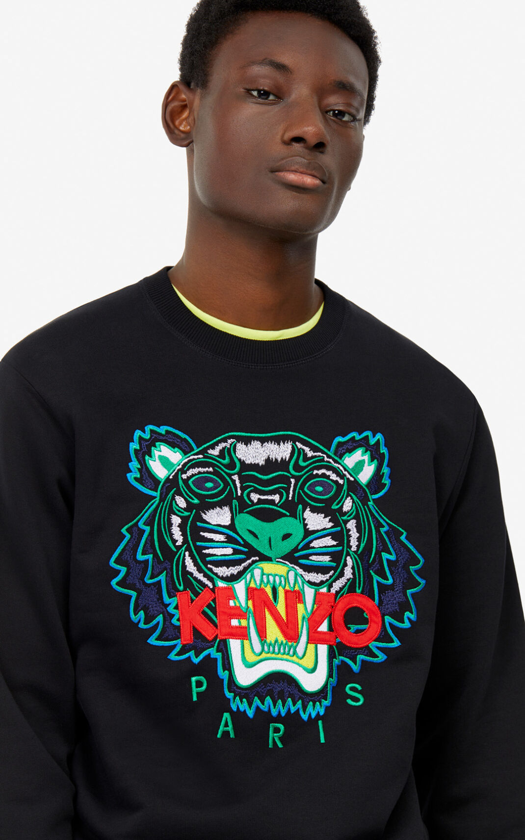 Kenzo Tiger Sudadera Hombre Negras | 8690731-FL